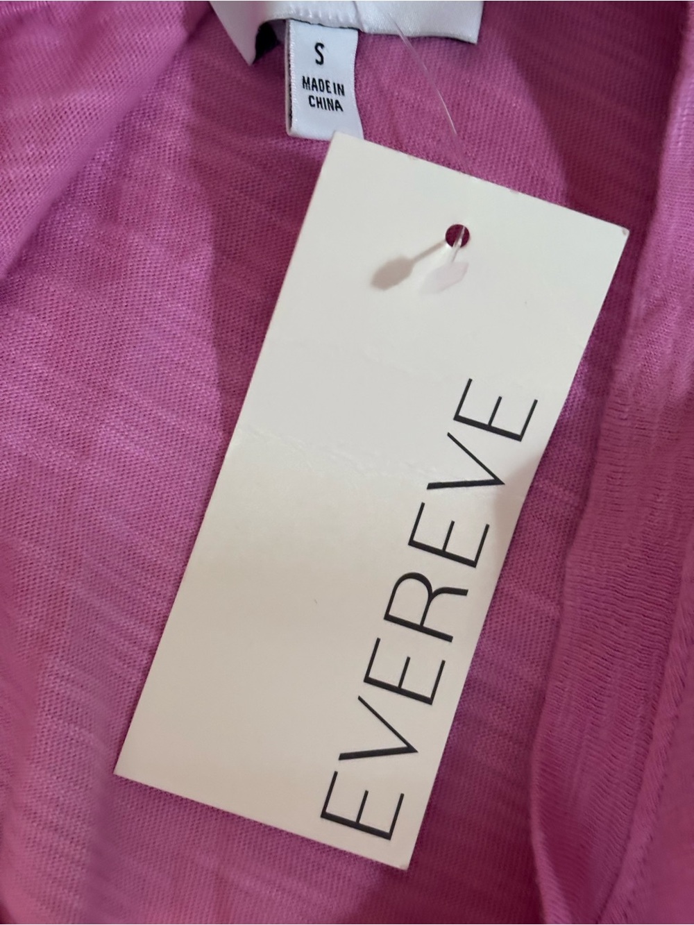 Evereve Ombre Sleeveless Muscle Tank Top NWT Size Small Pink White Coral Red - Picture 8 of 9